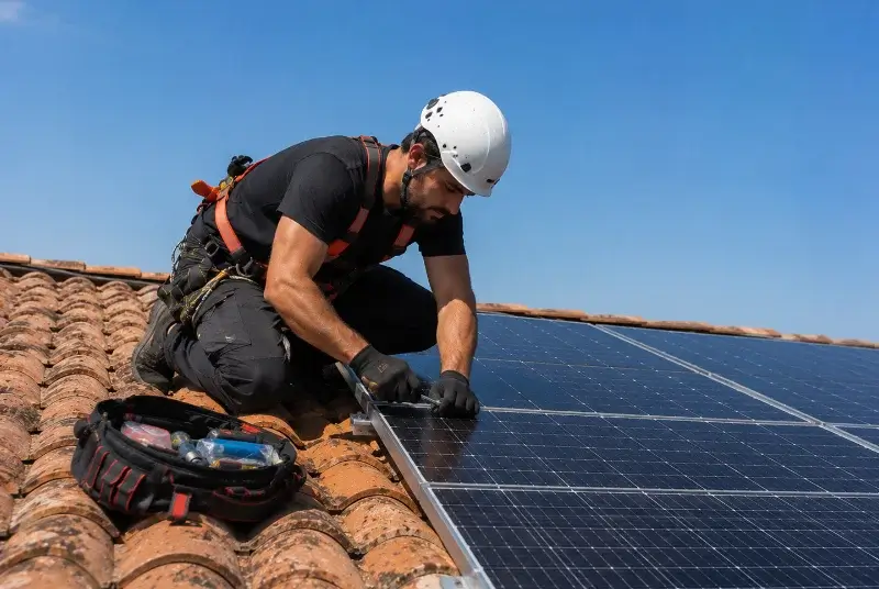 Maintenance et monitoring de panneaux solaires à Marillet