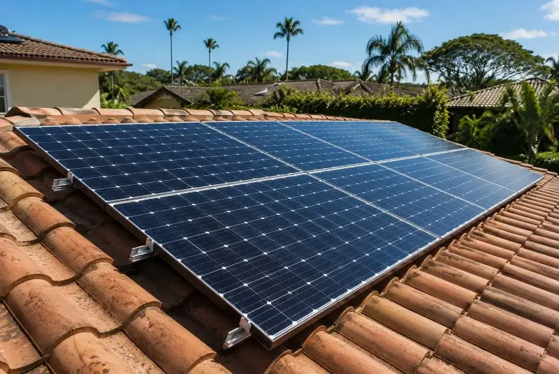 Installation de panneaux solaires à Marillet